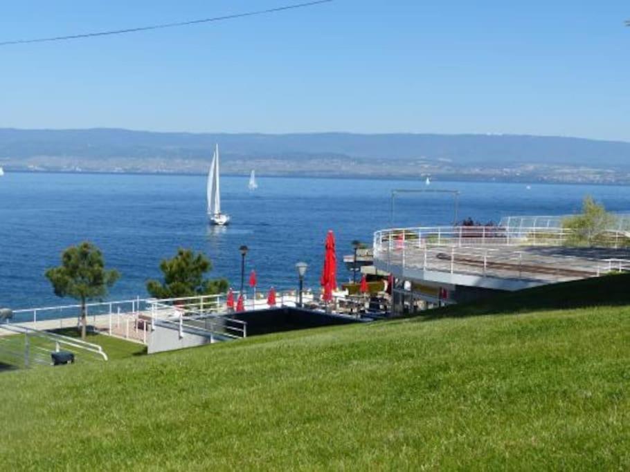 Au Sunrise Studio Leilighet Thonon-les-Bains Eksteriør bilde